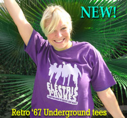 retro tee model shot